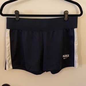 Nike athletic shorts navy/white size M